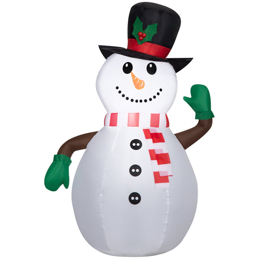 New Christmas Airblown Inflatables Yard Decoration Snowman with Top Hat, 3.5 Ft